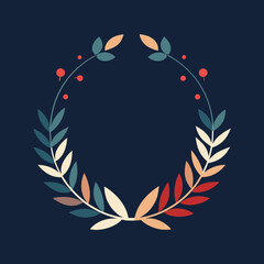 Wedding floral frame illustration