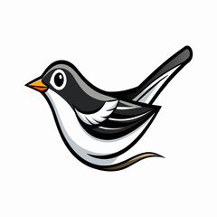 Cute bird icon illustration