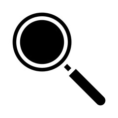 Magnifying glass Vector Glyph Icon Design