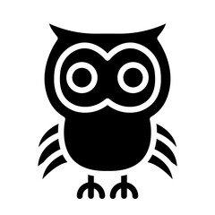 Owl Vector Glyph Icon Design