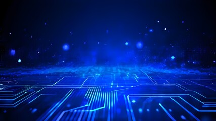 Abstract dark blue technical background