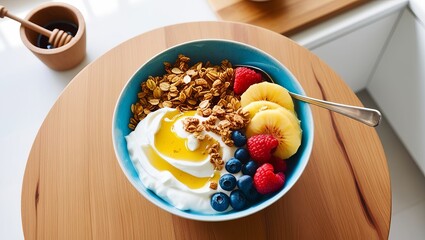 healthy breakfast oatmeal ai gen