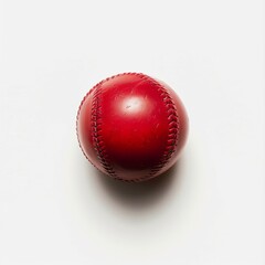 red baseball isolated on a white background