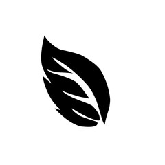 leaf silhouette icon
