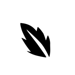 leaf silhouette icon