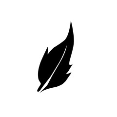 leaf silhouette icon