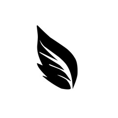 leaf silhouette icon