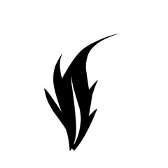 leaf silhouette icon