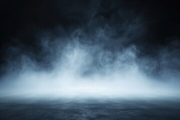 Dark Foggy Room with Smoky Atmosphere