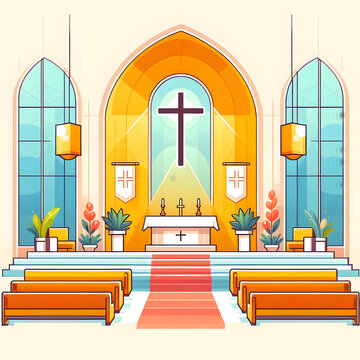 interior church christianity logo