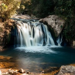 Obraz premium waterfall in autumn