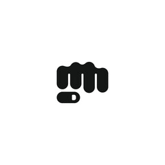 Fist bump icon vector. EPS 10 editable vector