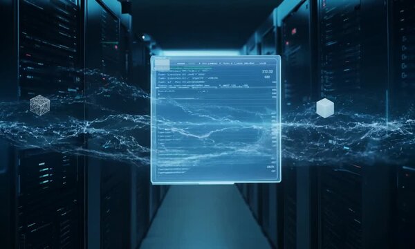 Cyber security System hack security breach computer hacking warning message hacked alert. Error signal Virus code software hack. Malware. Malicious software, virus Security. 4k