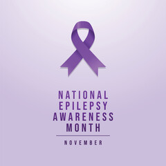 vector graphic of National Epilepsy Awareness Month ideal for National Epilepsy Awareness Month celebration.