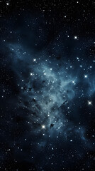 Obraz premium Cosmic space nebula starry sky abstract poster background with generative
