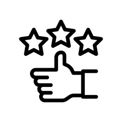 12 appreciation line icon illustration vector graphic