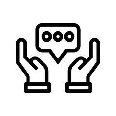 11 advice line icon illustration vector graphic