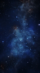 Obraz premium Cosmic space nebula starry sky abstract poster background with generative