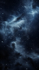 Obraz premium Cosmic space nebula starry sky abstract poster background with generative