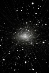 Fototapeta premium Shimmering stars, glowing circles, and glistening sticks on a radiant background
