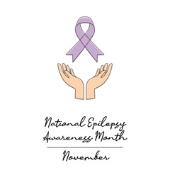 Fototapeta premium line art of National Epilepsy Awareness Month good for National Epilepsy Awareness Month celebrate. line art.