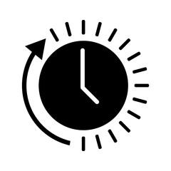 World time icon vector. World network illustration sign. Time symbol or logo.