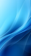 Obraz premium Digital technology blue rhythm wavy line abstract graphic poster background with generative