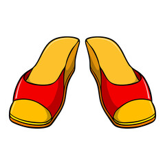 slippers vector illustration
