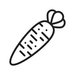 Carrot  icon vector image. Suitable for mobile application web application and print media.