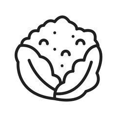Cauliflower  icon vector image. Suitable for mobile application web application and print media.