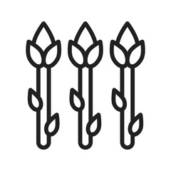 Asparagus  icon vector image. Suitable for mobile application web application and print media.