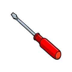 screwdriver vector illustration