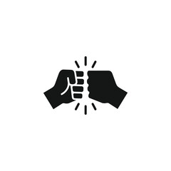 Fist bump icon vector. EPS 10 editable vector
