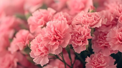 Fototapeta premium pink carnation flowers