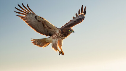 Fototapeta premium Majestic Hawk in Flight