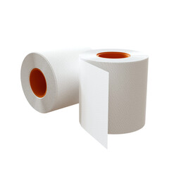 3D-rendered Toilet Paper on an Isolated Transparent Background