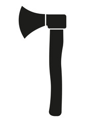 Axe. Silhouette. Icon.
