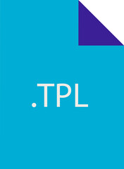 TPL File icon fill crisp corners  v1