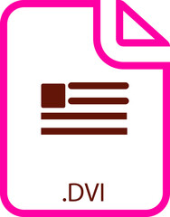DVI File icon with symbol
