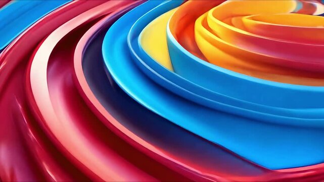 Rotating Minimalism Seamless Abstract 3D Motion Background