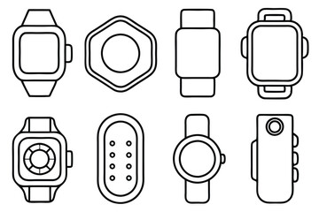 Smart Watches Line Art Illustration Designs Inspiration Showcase