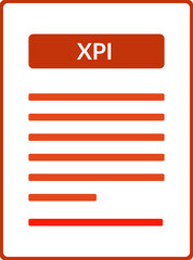 XPI line document icon