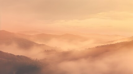 Fototapeta premium Dawn over the hills as the suns rays picture