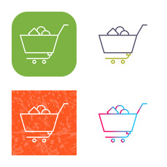 Unique Shopping Cart II Icon Design