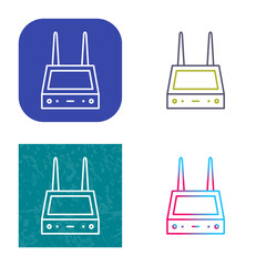 Unique Router Icon Design