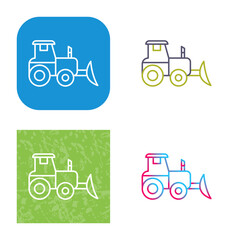 Industrial Tractor Icon Design