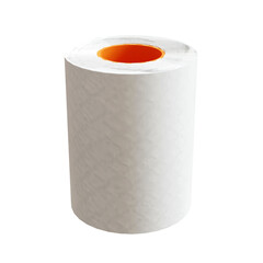 3D-rendered Toilet Paper on an Isolated Transparent Background
