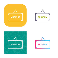 Museum Tag Icon Design