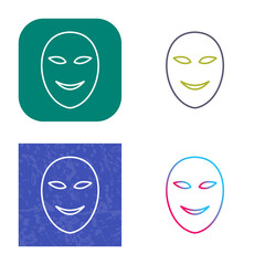 Ancient Face Mask Icon Design