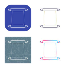 Scroll of Paper Icon Design